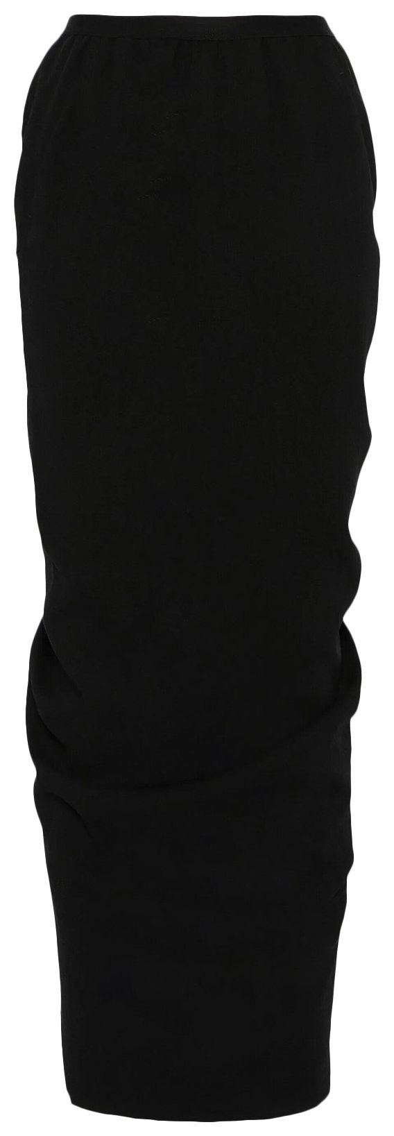 Rick Owens Wool Pillar Long Skirt Black