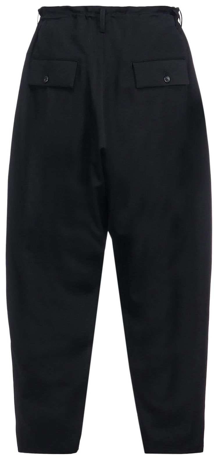 Yohji Yamamoto Pour Homme Wool Gabardine 8Tuck Pants Black