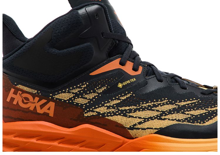 HOKA Speedgoat 5 Mid GORE TEX Blue Graphite Amber Yellow