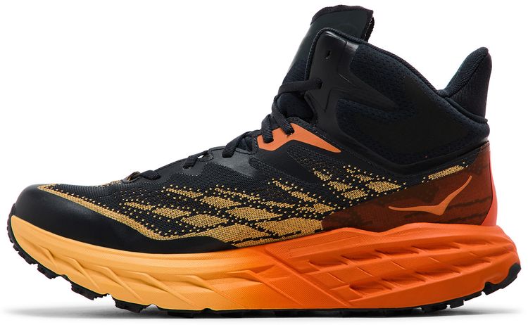 HOKA Speedgoat 5 Mid GORE TEX Blue Graphite Amber Yellow