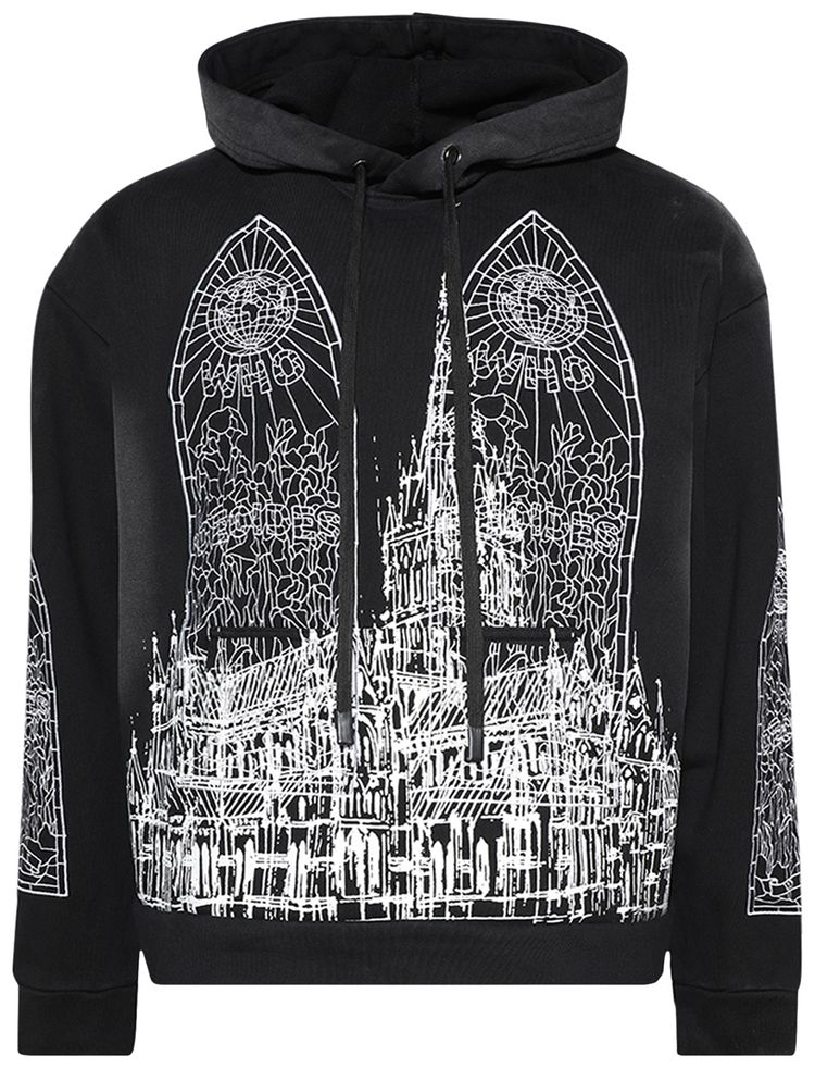 Who Decides War Cathedral Hooded Pullover Coal
