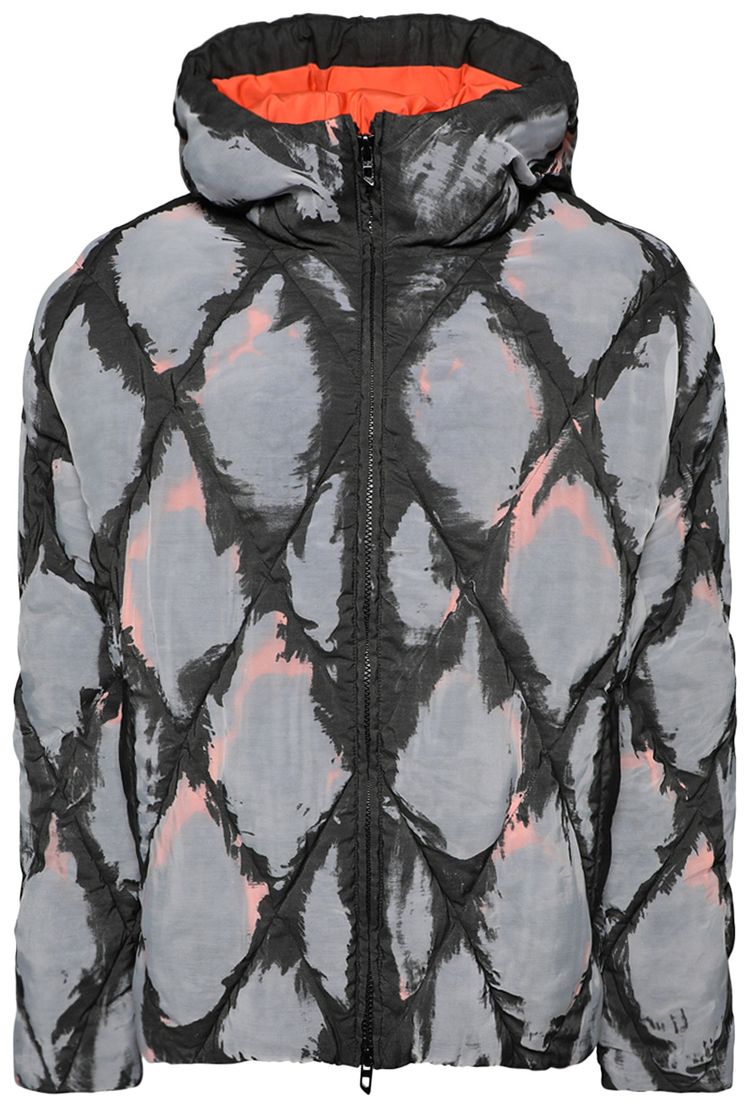 Diesel W Dom Puffer Jacket BlackRed