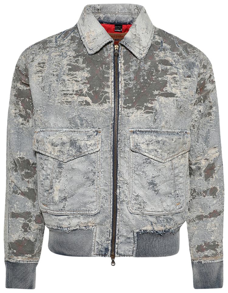 Diesel D Muddy FSF Jacket Light Blue Denim