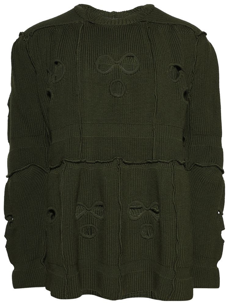 Vetements Balaclava Sweater Khaki