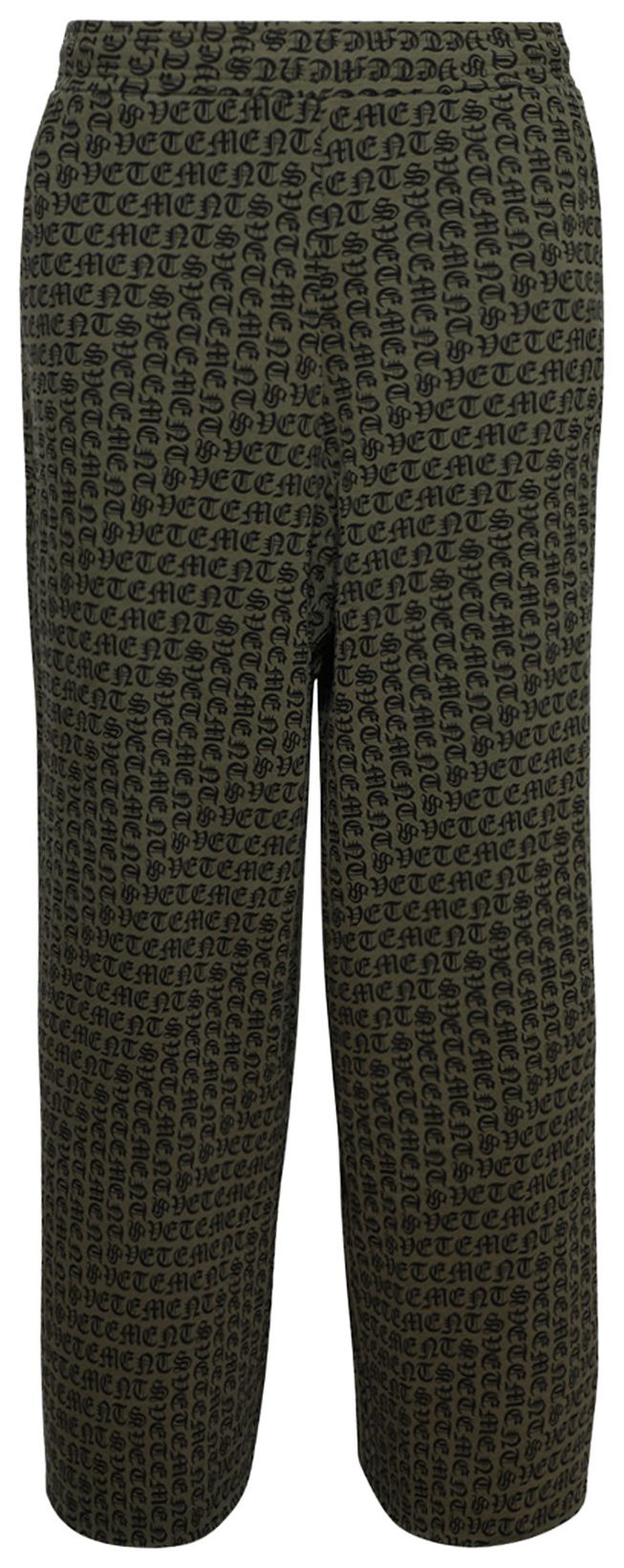 Vetements Gothic Monogram Sweatpants Khaki