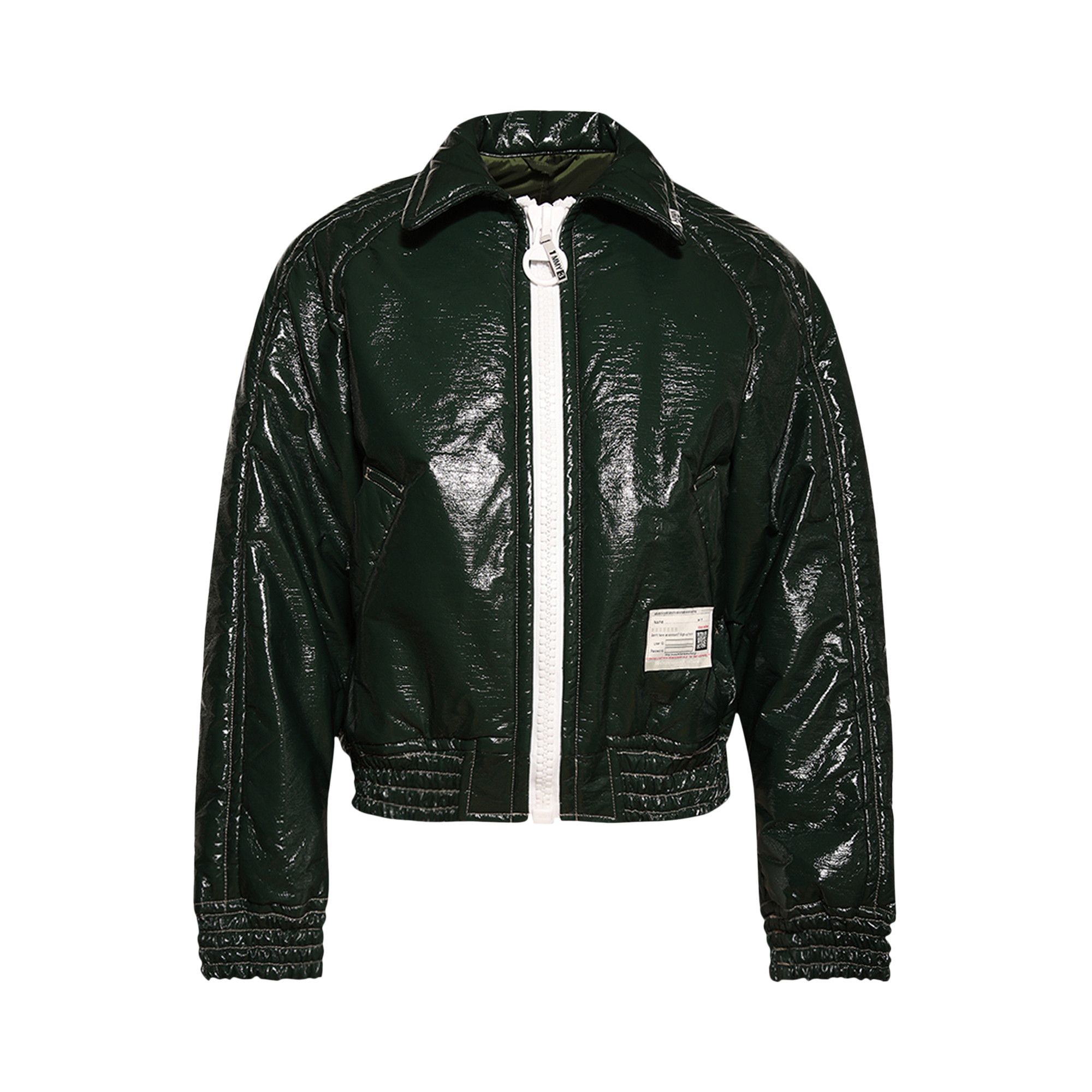 Buy Maison Mihara Yasuhiro Fake Enamel Puffer Blouson 'Green