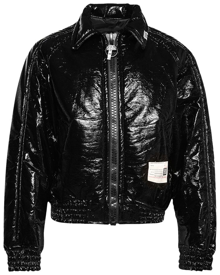 Maison Mihara Yasuhiro Fake Enamel Puffer Blouson Black
