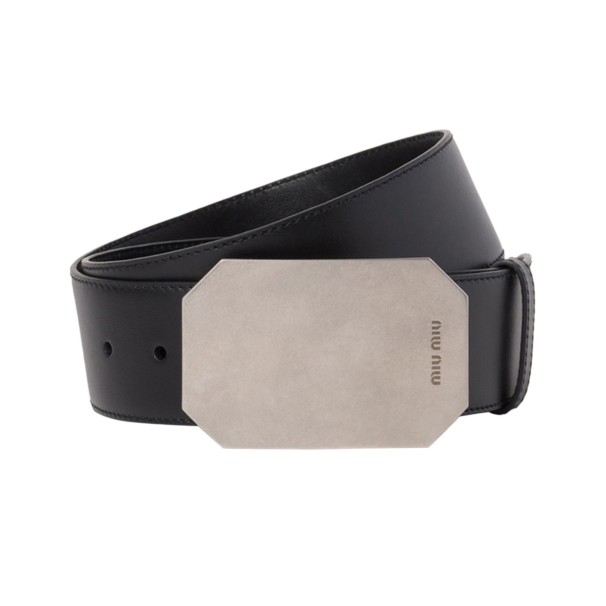 ベルト MiuMiu BELT (5CC6132C9Q F0NBL) miu MIUMIU ミュウミュウ ベルト 5CC630 2DNT レディース レザー