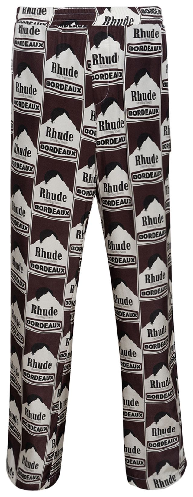 Rhude Moonlight Bordeaux Pajama Pant MaroonOff White