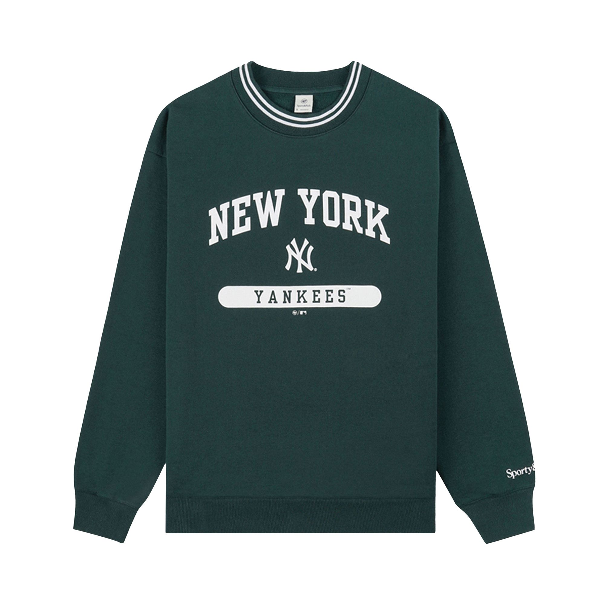 Sporty&Rich｜ (League Crewneck - Forest (ST045505634GR10 Sporty And Rich League Crewneck In Forest | ModeSens