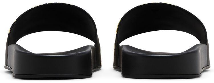 Versace Slide La Greca Chain Print   Black