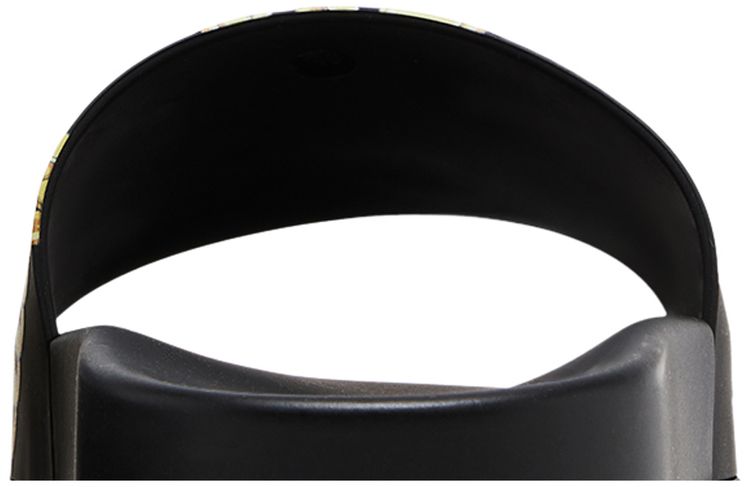 Versace Slide La Greca Chain Print   Black