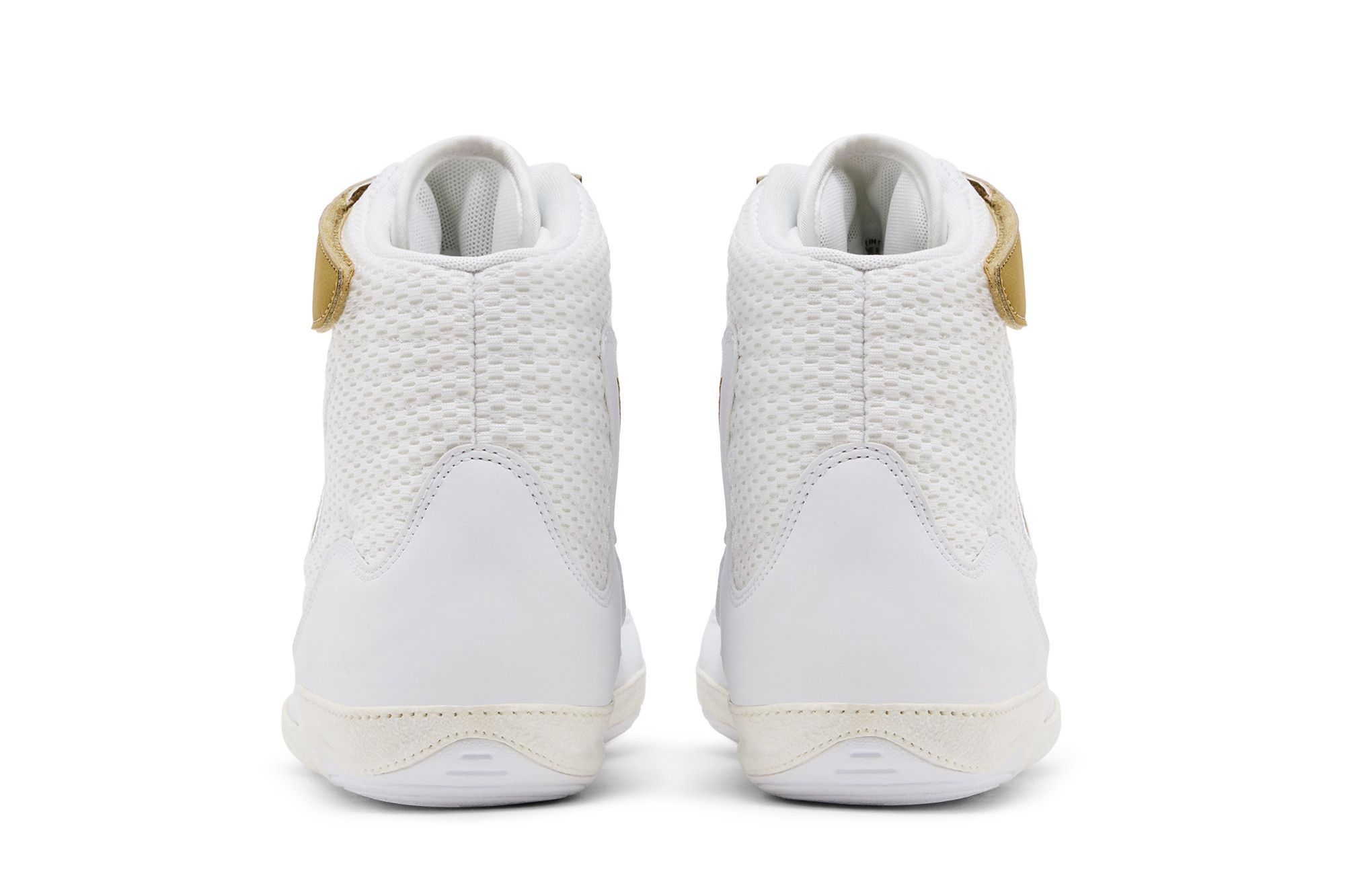 nike inflict white and gold
