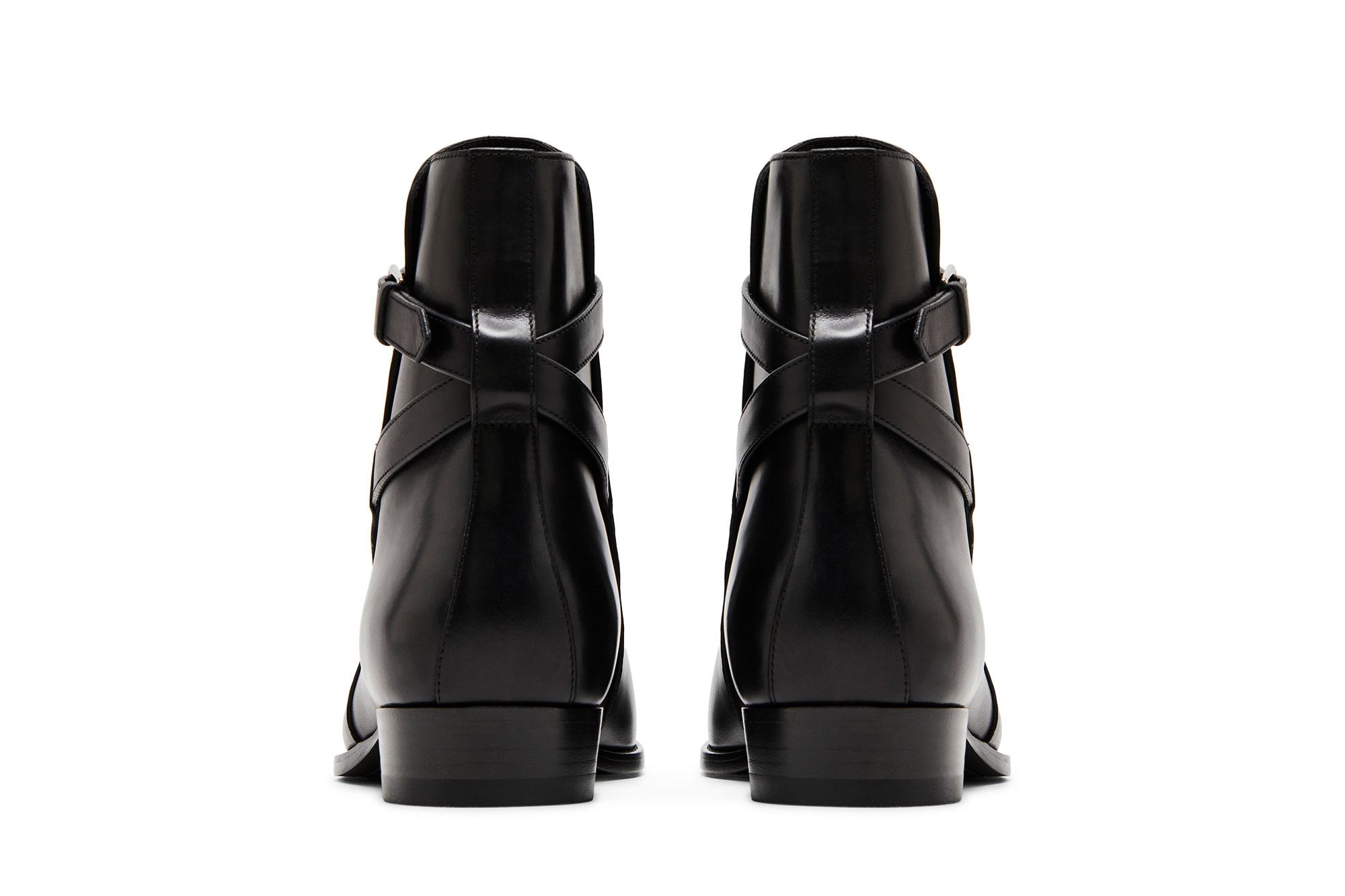 Buy Saint Laurent Wyatt 30 Jodhpur Boot Black 663414 1YL00 1000 GOAT AU