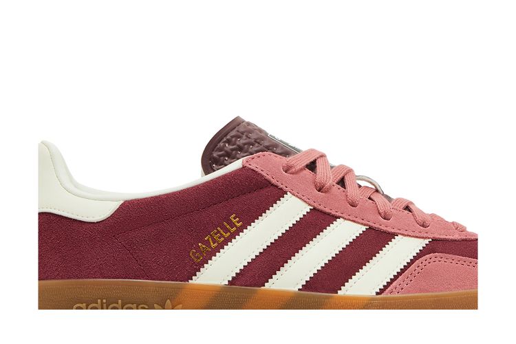 adidas gazelle silver green womens ADIDAS ORIGINALS Gazelle Indoor "Maroon/Green" JR4501