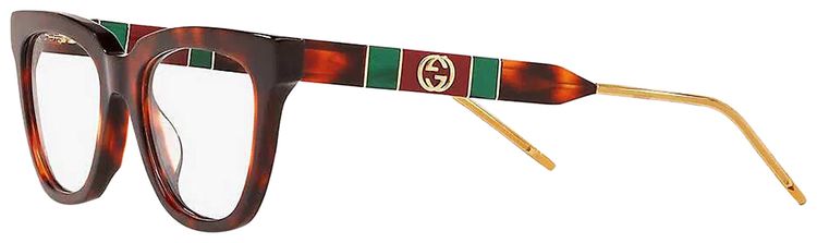 Gucci Cat Eye Frame Eyeglasses Havana