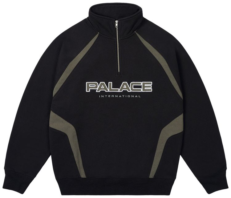 Palace International 14 Zip Black