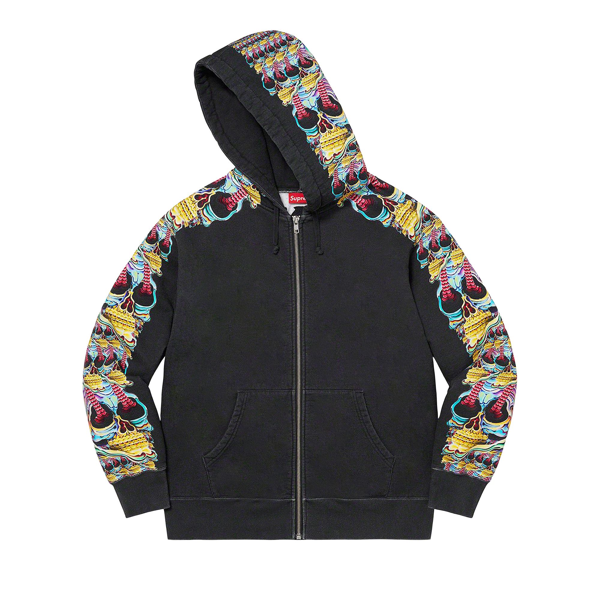 【希少】Supreme Skulls Zip Up Hooded Buy Supreme Skulls Zip Up Hooded Sweatshirt 'Black' - FW22SW21