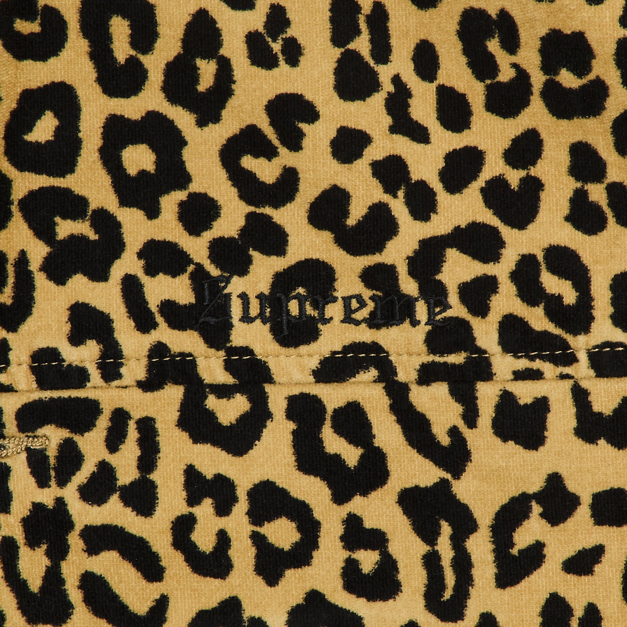 Size xl Supreme Kindermann Uncut Corduroy Car Coat 'Leopard'