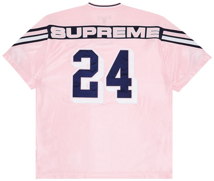 Supreme Jacquard Rib Football Jersey Pink