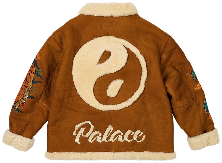 Palace x Ugg Shearling Jacket Chestnut