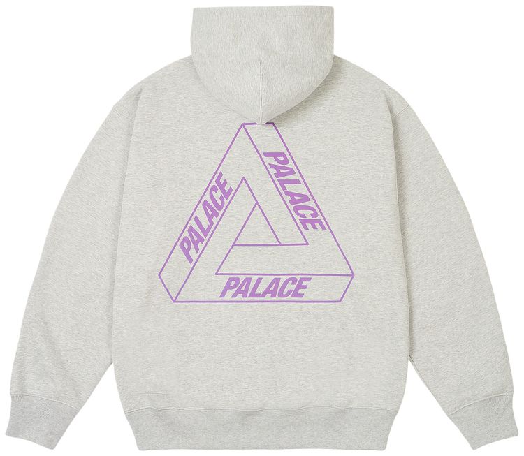 Palace Glow Tri Ferg Hood Grey Marl