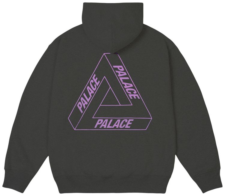 Palace Glow Tri Ferg Hood Grey Marl