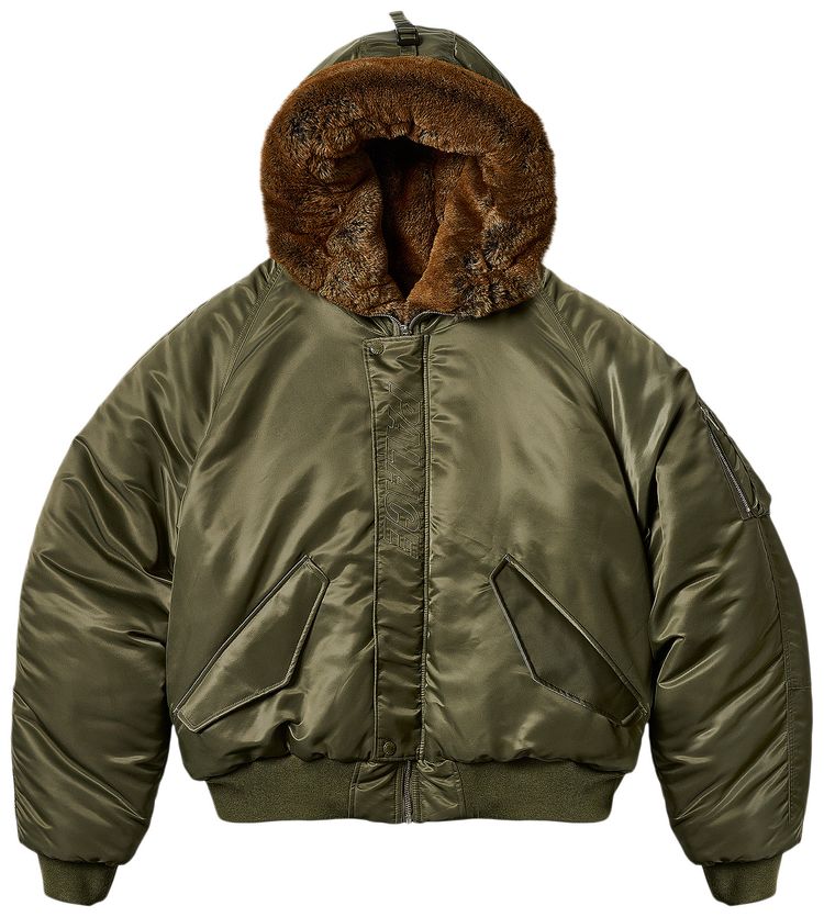 Palace Reversible Yeti Parka Olive