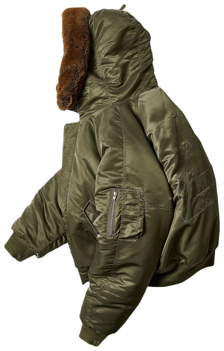 Palace Reversible Yeti Parka Olive