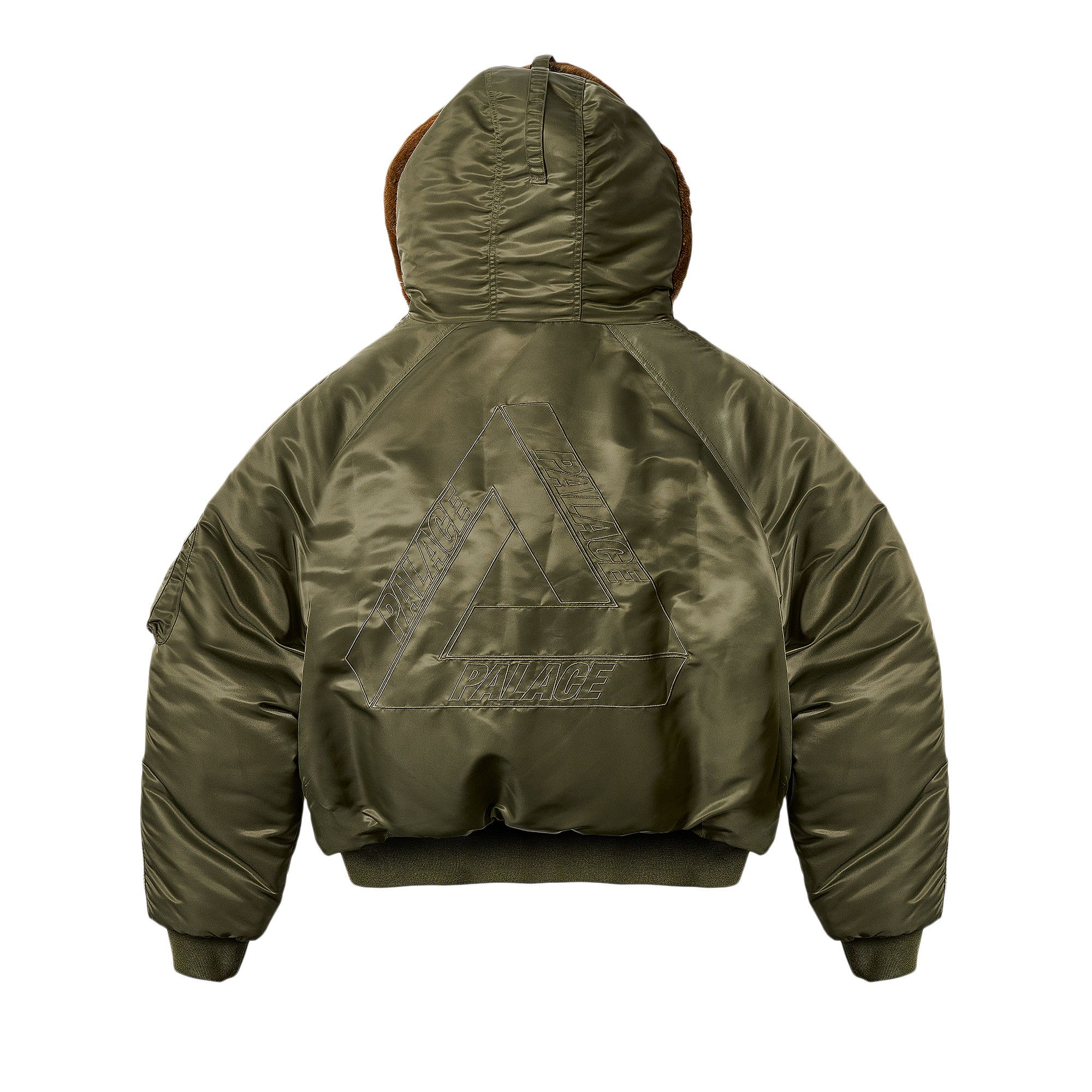 Buy Palace Reversible Yeti Parka 'Olive' - P27JK108 | GOAT
