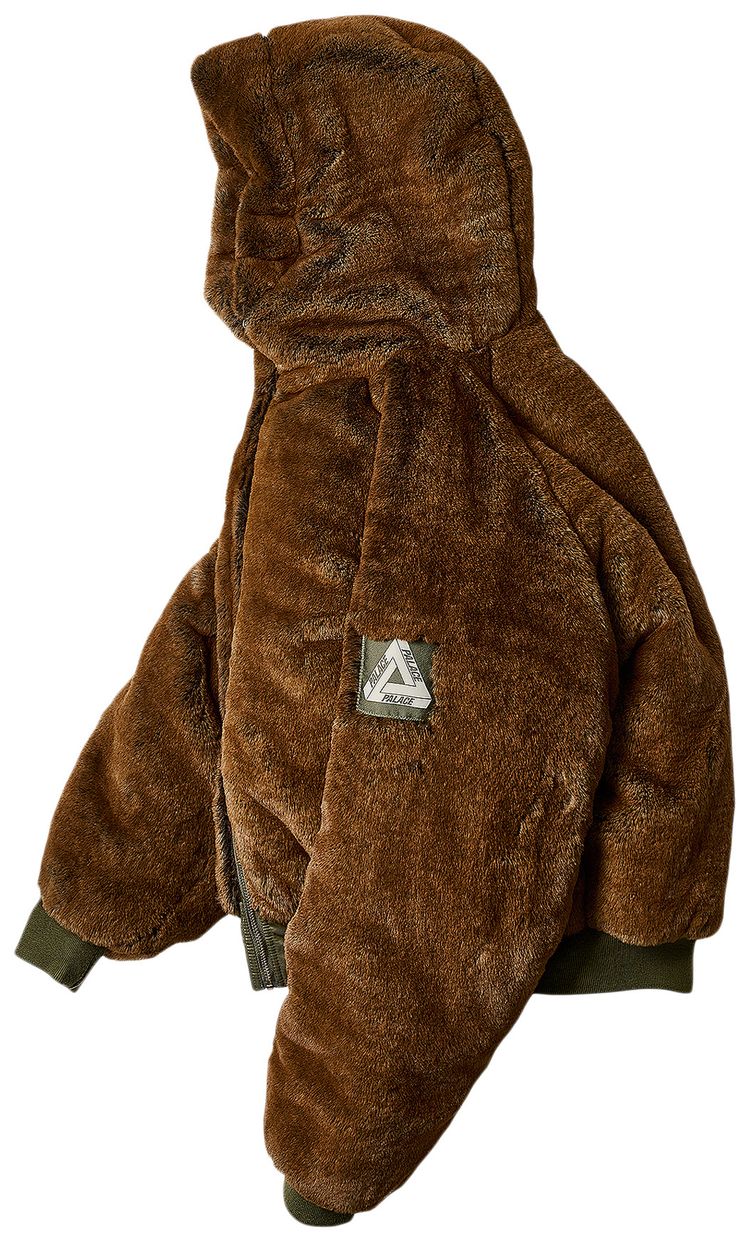 Palace Reversible Yeti Parka Olive