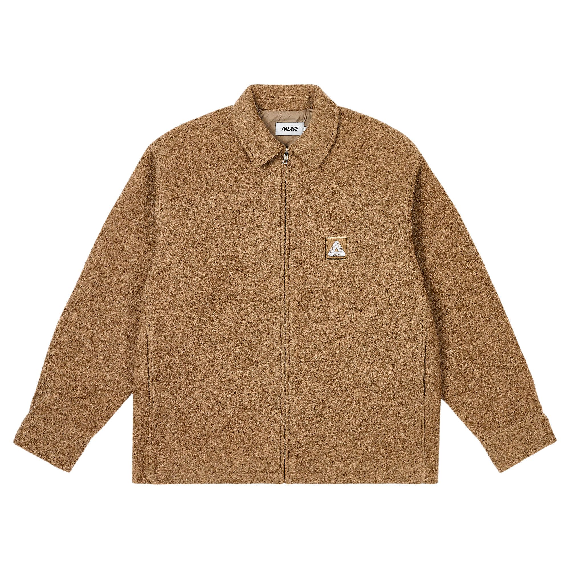Buy Palace Wooly Zip Jacket 'Beige' - P27SHT045 | GOAT