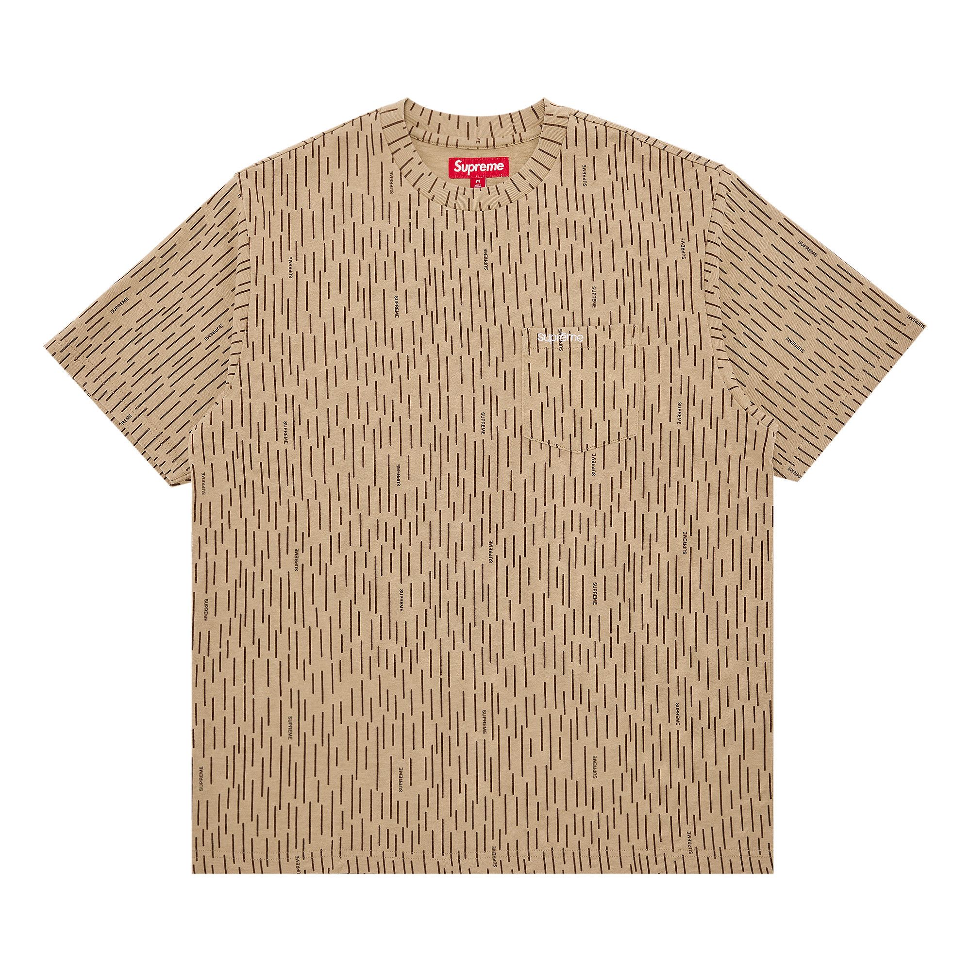 Buy Supreme Short-Sleeve Pocket Tee 'Tan Raindrop