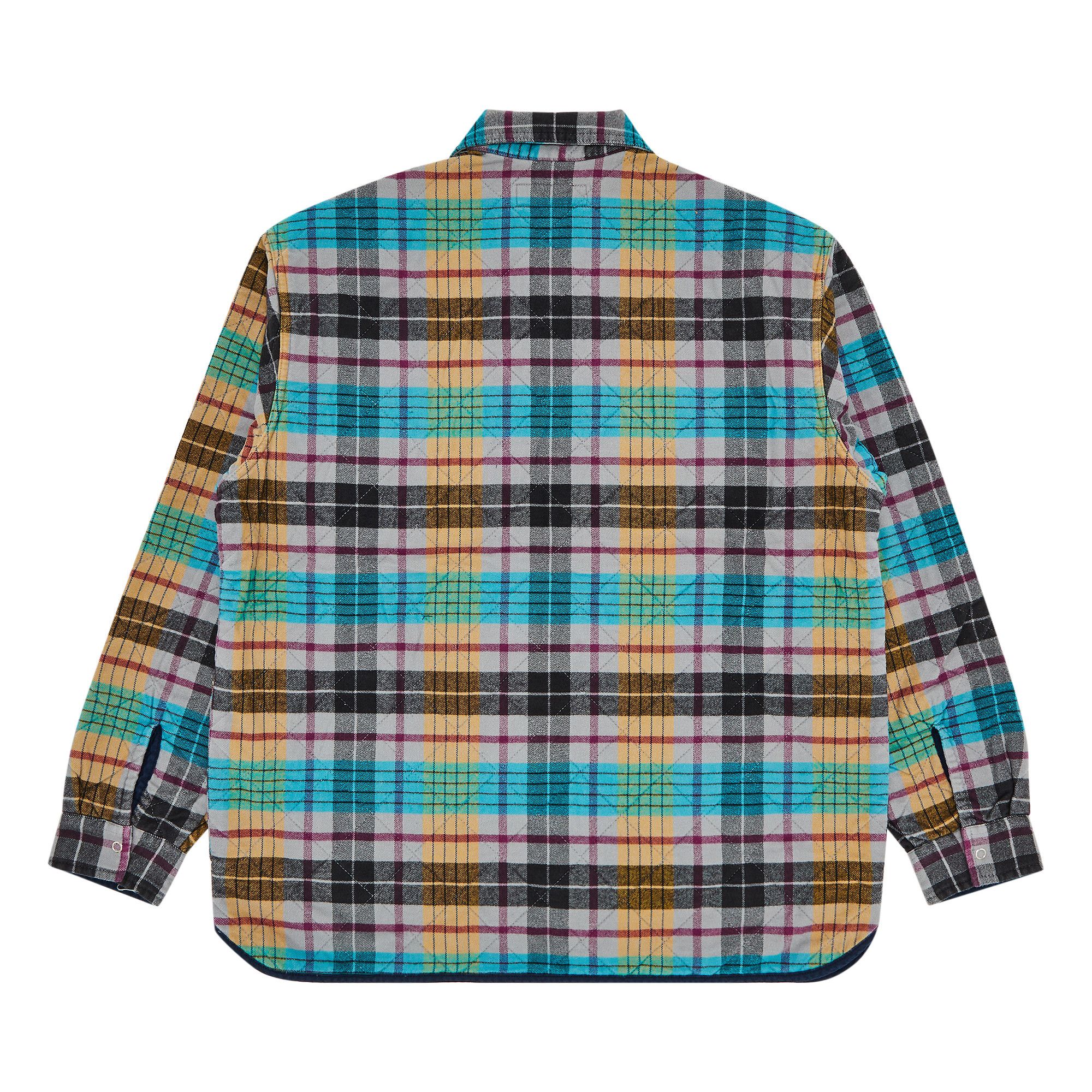 Buy Supreme Quilted Flannel Zip Up Shirt 'Yellow' - FW24S37