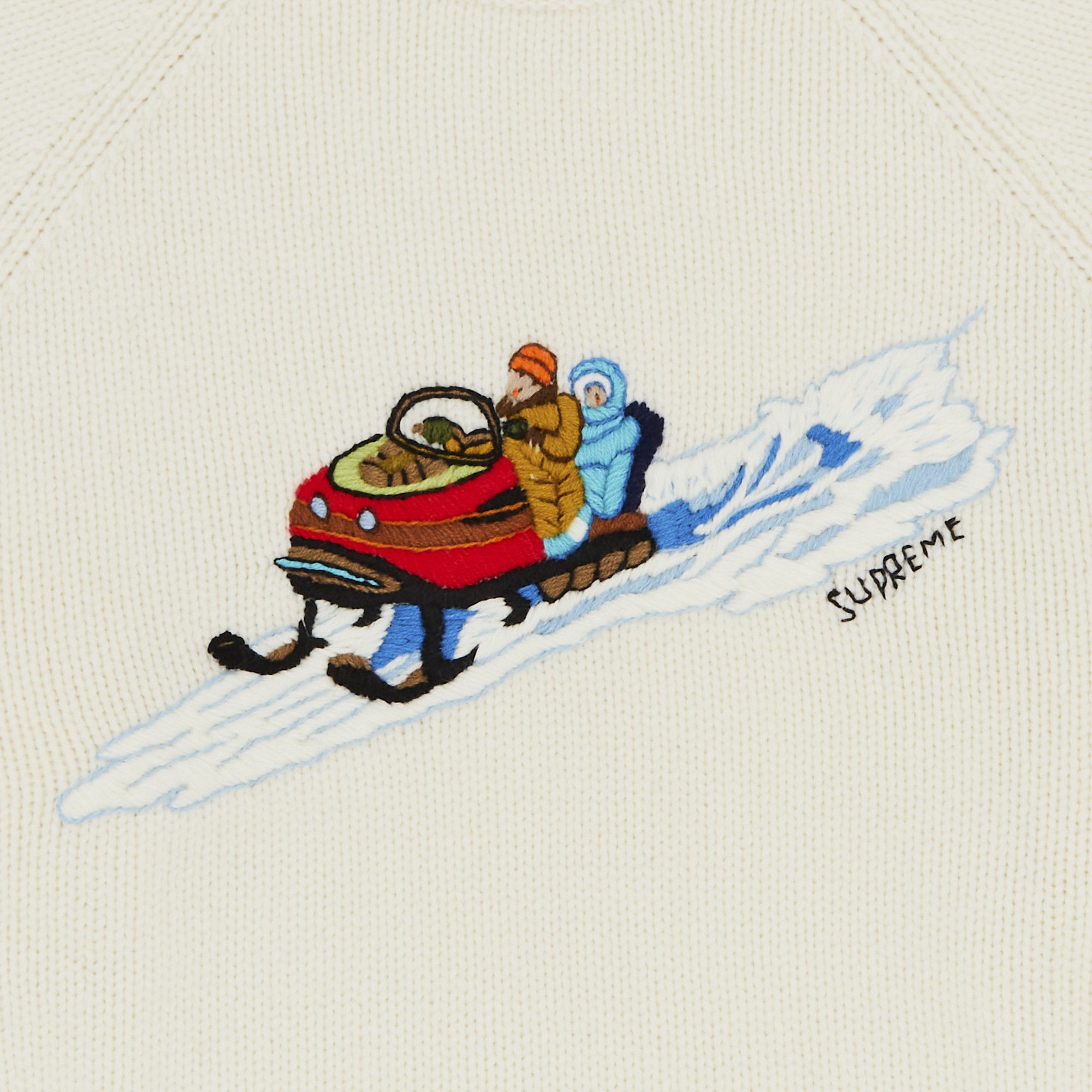 Buy Supreme Snowmobile Sweater 'Stone' - FW24SK18 STONE