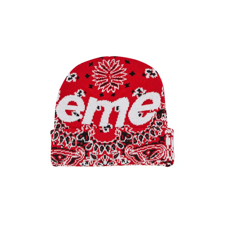 Big Logo Beanie Red Price Supreme Beanie Canada Buy Supreme
