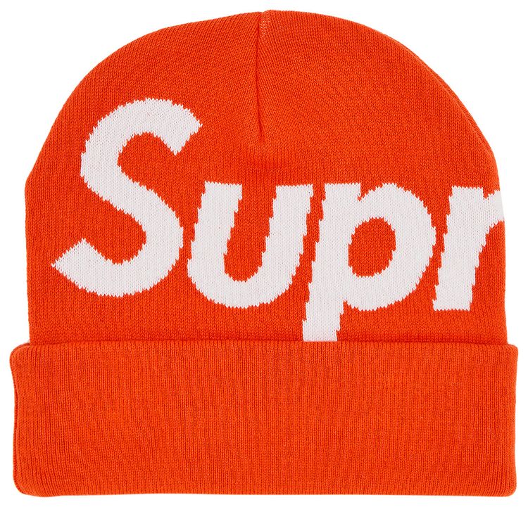Supreme Big Logo Beanie Orange