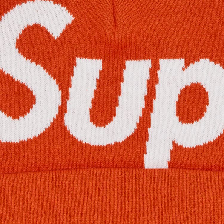 Supreme Big Logo Beanie Orange
