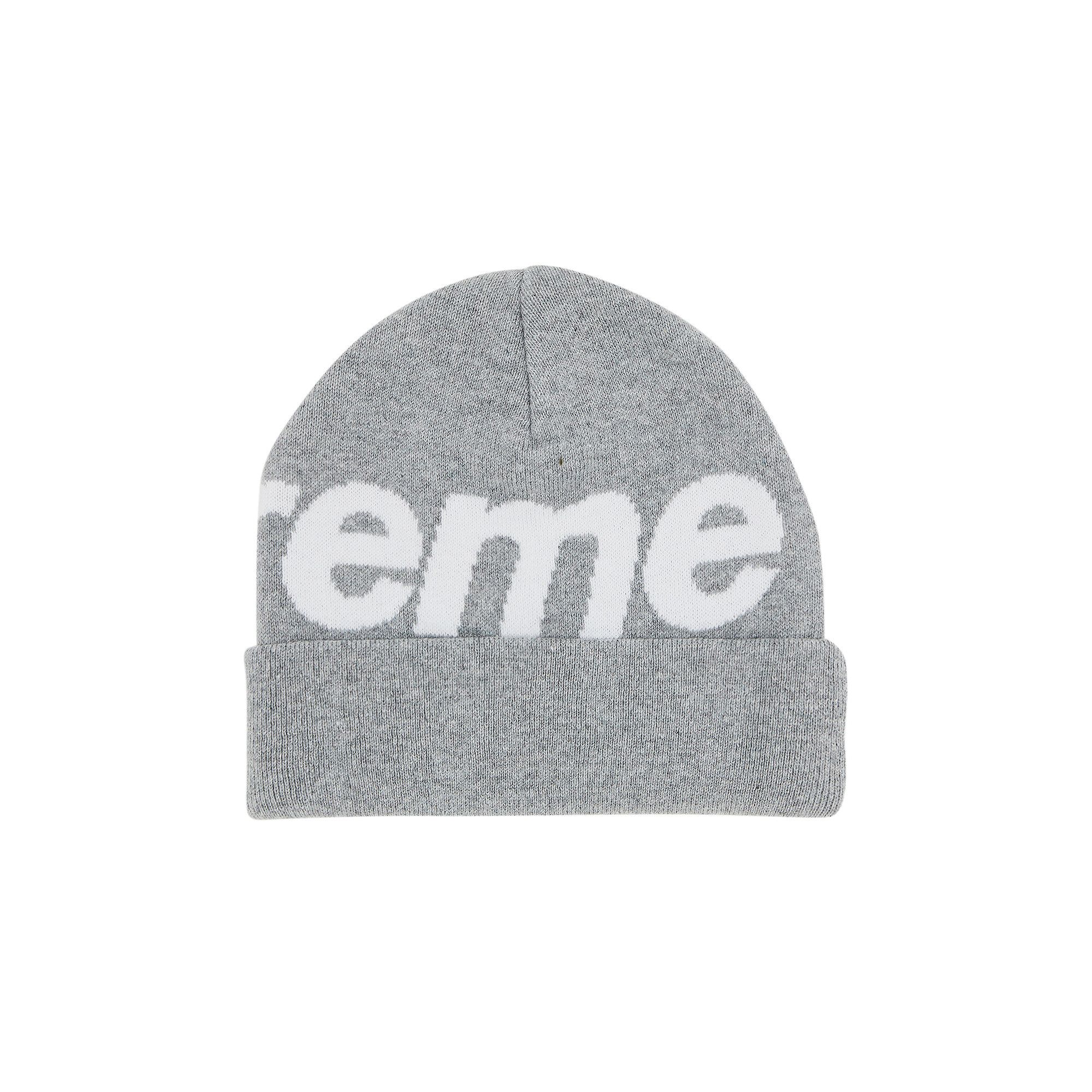 Buy Supreme Big Logo Beanie 'Heather Grey' - FW24BN21 HEATHER GREY | GOAT IT