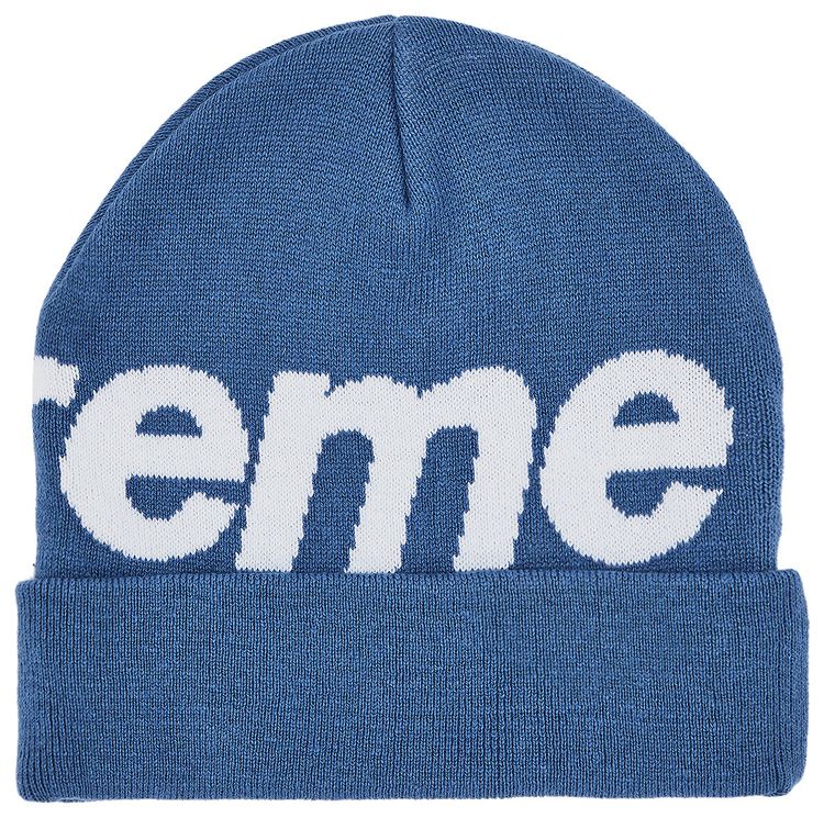 Supreme Big Logo Beanie Slate