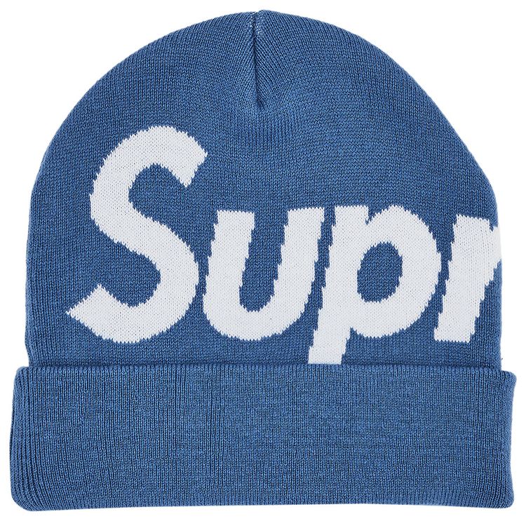 Supreme Big Logo Beanie Slate