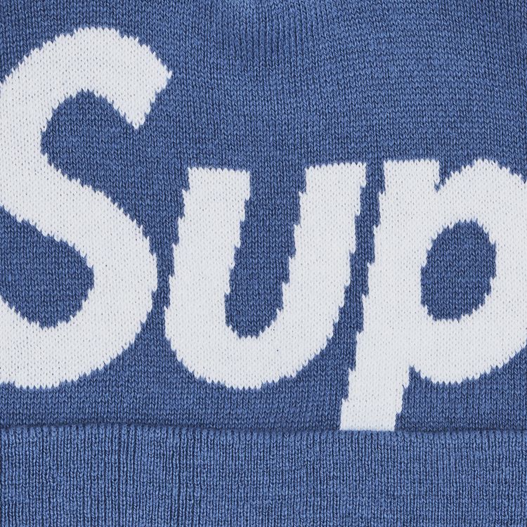 Supreme Big Logo Beanie Slate