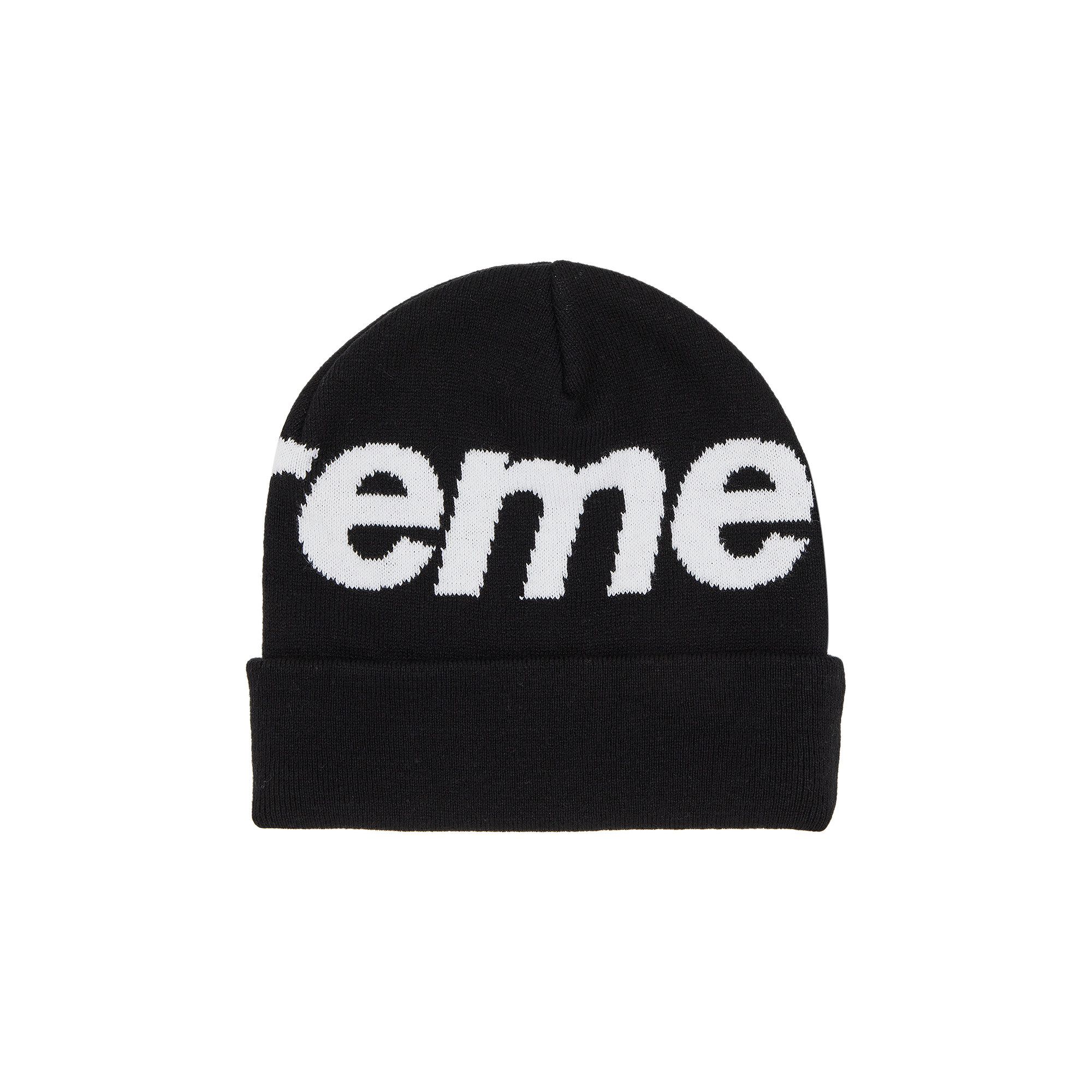Supreme Big Logo Beanie 'Black'