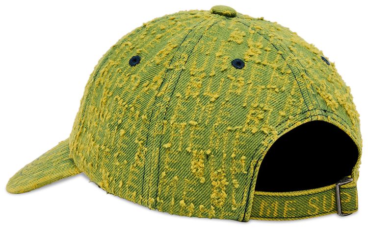 Supreme Needle Punch Denim 6 Panel Washed Yellow