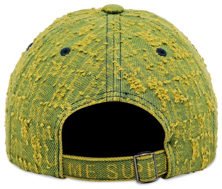 Supreme Needle Punch Denim 6 Panel Washed Yellow