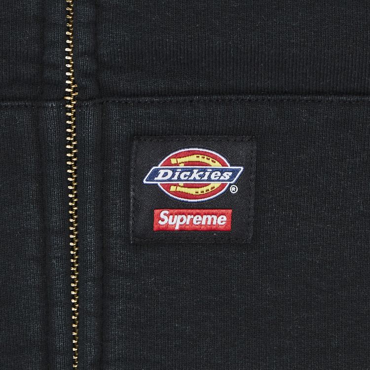 Supreme x Dickies Quilted Lined Zip Up Hooded Sweatshirt Black