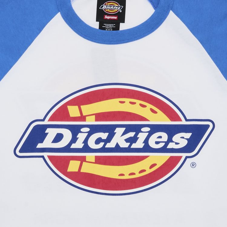 Supreme x Dickies Raglan Long Sleeve Top White
