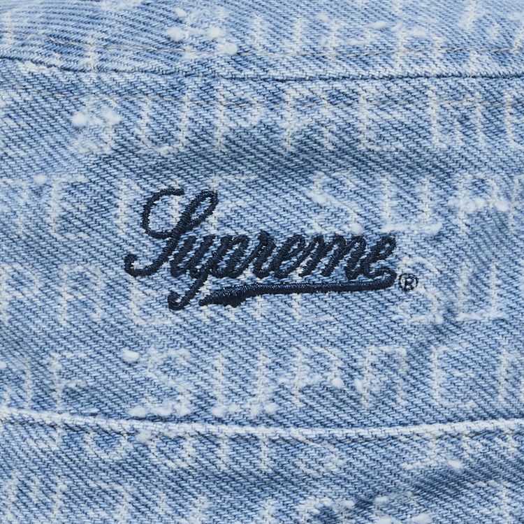Supreme Needle Punch Denim Crusher Washed Blue