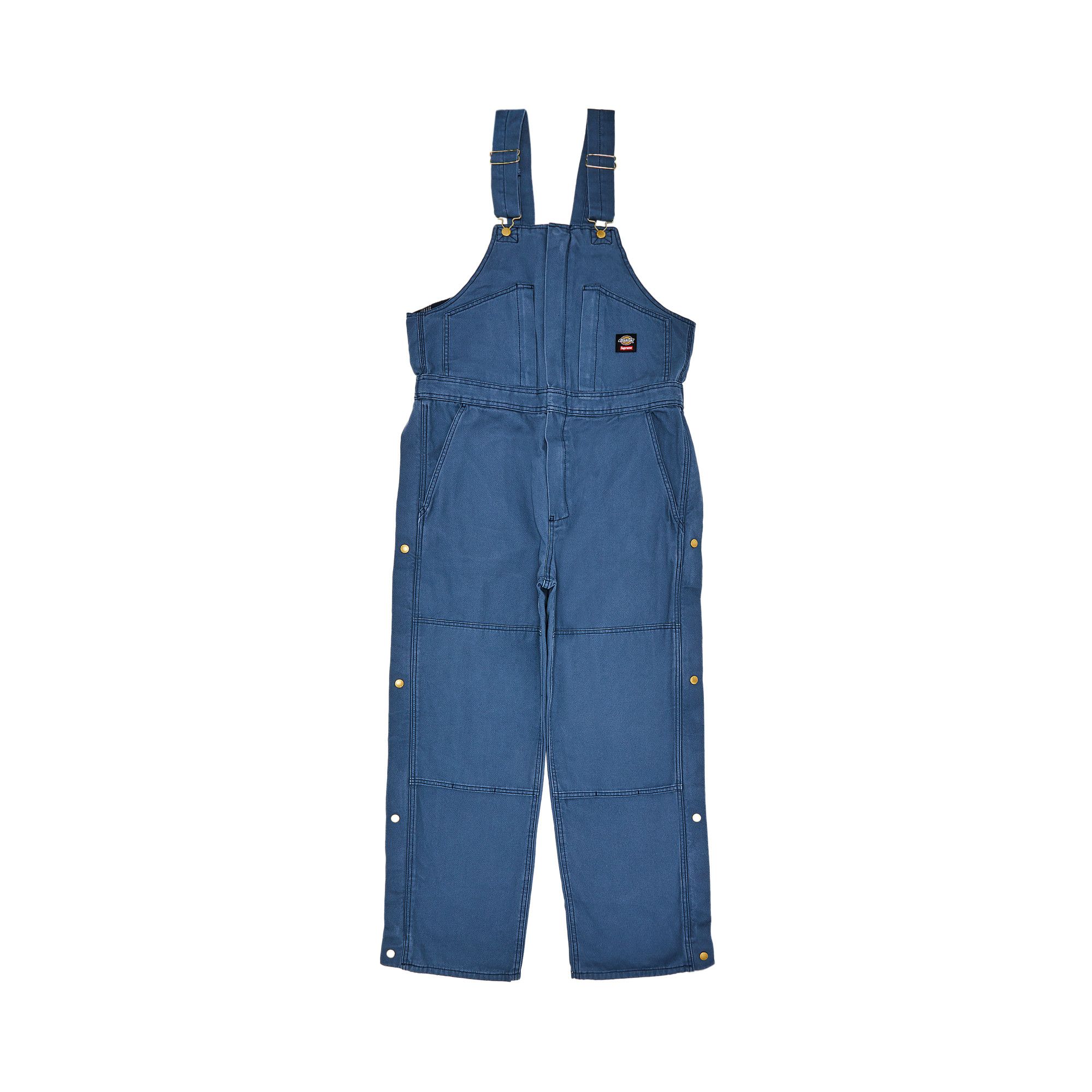 Buy Supreme x Dickies Flannel Lined Overall 'Light Blue