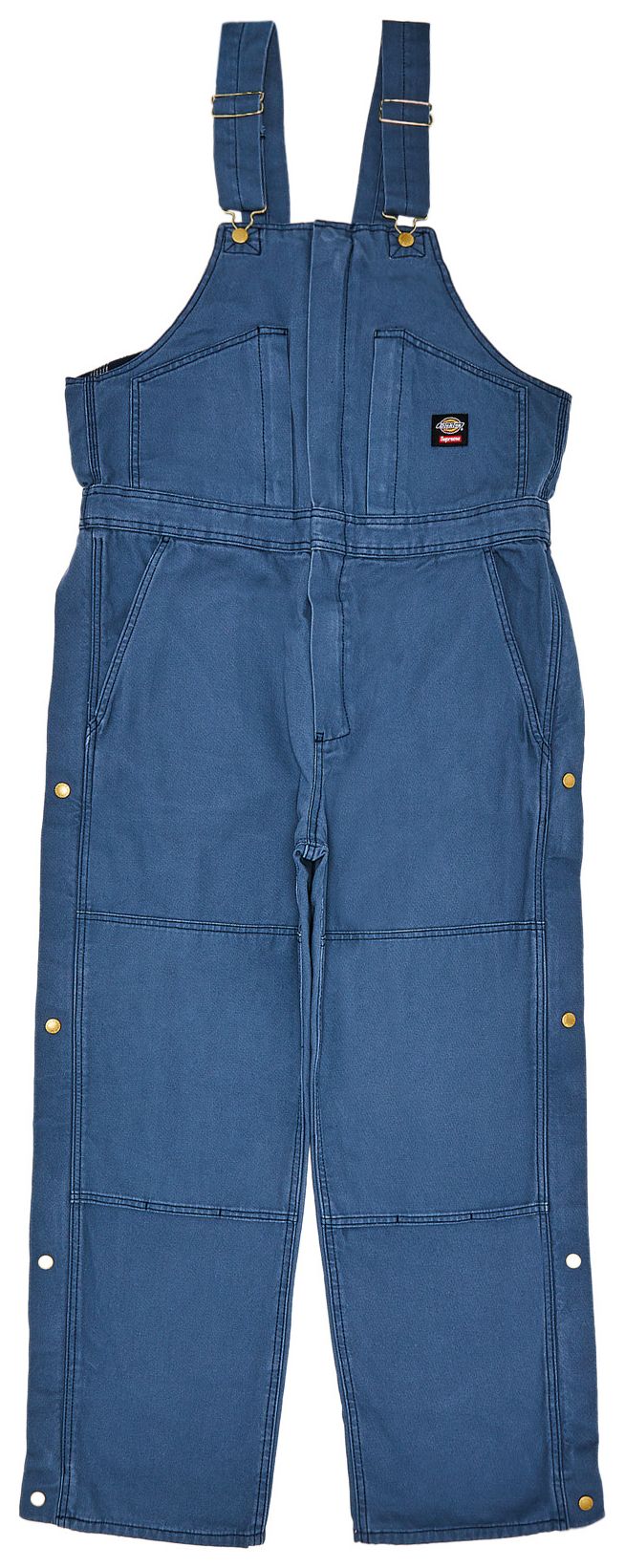 Supreme x Dickies Flannel Lined Overall Light Blue